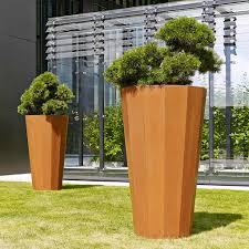 iris large vertical planter modern