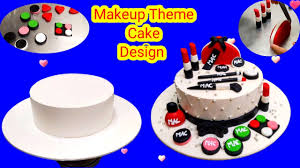 make uptheme cake design makeup cake