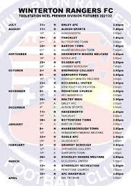 22 Fixtures – Winterton Rangers FC