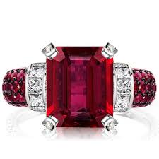 red sapphire enement ring
