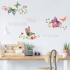 erfly flower wall stickers home