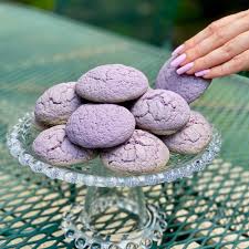 ube condensed milk cookies flourless