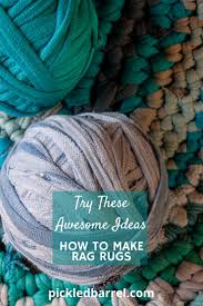 how to make rag rugs sheets t shirts