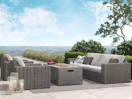 Seat Sofa Club Set With Fire Pit By Ebel