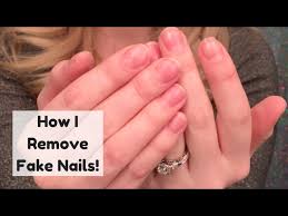 how i remove my fake nails at home