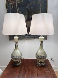 Vintage 60s Tyndale Table Lamp Pair