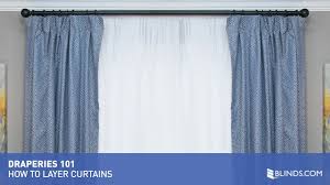 how to install and layer curtains