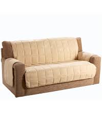 Cream Faux Suede 3 Seater Sofa Cover