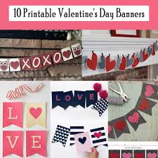 free printable valentine s day banners
