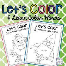 A collection of english esl colours worksheets for home learning, online practice, distance learning and colouring page that requires students to read the instructions in order to achieve the task. Coloring Pages With Color Words By Primary Wiggles Tpt