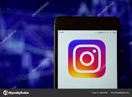 Instagram Logo Instagram Logo Seen On Smartphone Stock
