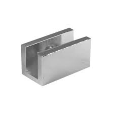 Glass Shelf Bracket 40mm Square Chrome