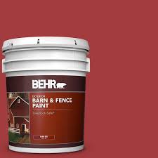 Red Exterior Barn And Fence Paint 02505
