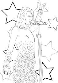 Taylor swift is the number one american pop singer in her country. Taylor Swift Singing Coloring Page Free Printable Coloring Pages For Kids