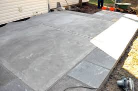 Concrete Patio With Bluestone Inlay