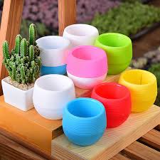 1 pcs mini flower pots colourful round