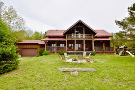 private log cote on 2 acres in