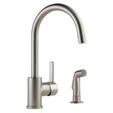 single handle kitchen faucet with spray
