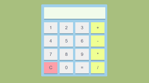 beautiful calculator using simple html