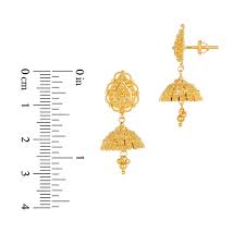 gold jhumka earrings for women indian