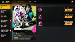 Players freely choose their starting point with their parachute and aim to stay in the safe zone for as long as possible. Steffie Top Up 500 Diamonds Get Free Steffie Deluxe Bundle Surfboard Backpack Skin Free Fire Youtube
