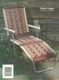 Chair 1970s Macrame Reclining