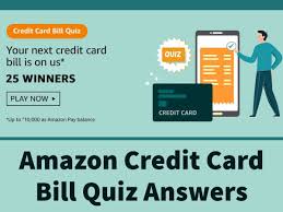 Amazon.com store cardholders can buy now and pay over time with a variety of promotional financing options. Amazon Credit Card Bill Quiz Answers Win Credit Card Bill Payment 25 Winners
