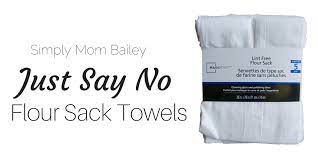 say no to flour sack towels simply