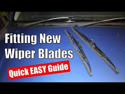 How To Fit New Wiper Blades Replacing A Set Of Front Wiper
