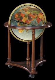 blue ocean floor globe