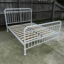 Two Metal Double Bed Frames And 2