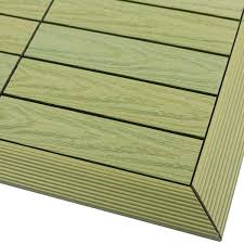 Newtechwood Us Qd Of Zx Sg 1 6 X 1 Ft Quick Composite Deck Tile Outside Corner Trim In Irish Green 2 Pieces Box