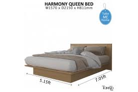 donna collection queen bed platform
