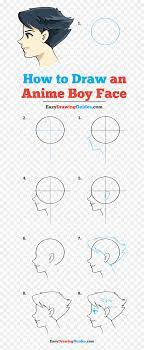 Step:1 draw eyes of boy. How To Draw Anime Boy Face Draw A Football Step By Step Hd Png Download Vhv