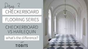 checkerboard versus harlequin flooring