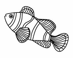 fish cartoon outline clipart free stock
