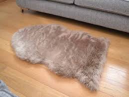 faux fur sheepskin rug rugs supermarket