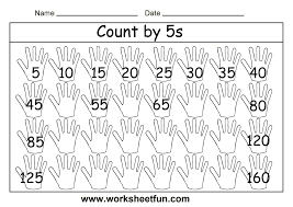 Free Printable Math Worksheets Count By 5s Free