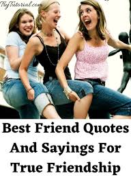 Friendship, best friends, things to say to your best friend because the difference between a friend and a real friend is that you and the real friend come from the same territory, of the same place deep inside you, and that means you see the world in the same kind of way. 100 Best Friend Quotes And Sayings For True Friendship 2021 Trytutorial