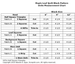 Maple Leaf Quilt Block Pattern Tutorial Traditional