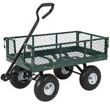 Steel Garden Wagon Lawn Utility Cart