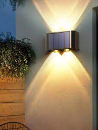 1pc 2pcs Waterproof Solar Wall Light