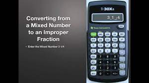calculator use converting mixed numbers