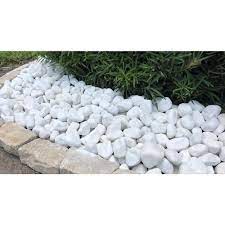 Using landscaping rocks is a valuable addition to the outdoor area of any house. Rain Forest 0 5 In To 1 5 In 20 Lb Small Snow White Pebbles Rfswp1 20 The Home Depot Landscaping With Rocks White Landscaping Rock Pebble Landscaping
