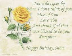 Moms Birthday in Heaven | In Loving Memory - Happy Birthday Mom In ... via Relatably.com