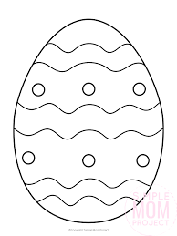 Enjoy this free printable coloring book filled with 13 easter egg coloring pages. Free Printable Easter Egg Templates And Coloring Sheets Simple Mom Project