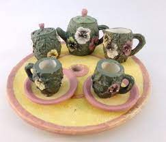Vintage Mini Tea Set Flower