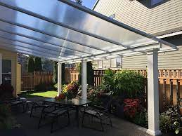 clear acrylic panes patio cover
