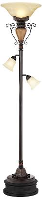 Industrial Torchiere Floor Lamp With
