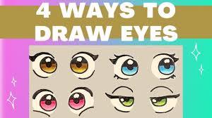 how to draw super easy and cute eyes 4